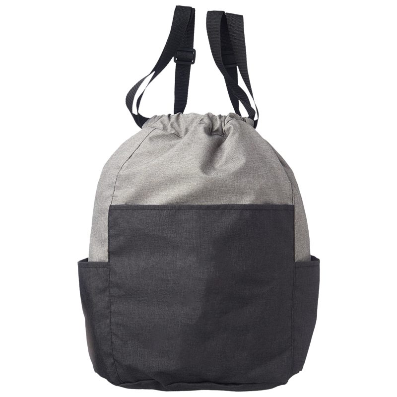 Custom Two Side Pockets Drawstring Backpacks (9.45" x 16.5") - 1