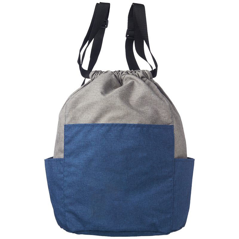 Custom Two Side Pockets Drawstring Backpacks (9.45" x 16.5") - 2