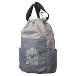Custom Two Side Pockets Drawstring Backpacks (9.45" x 16.5") - 4