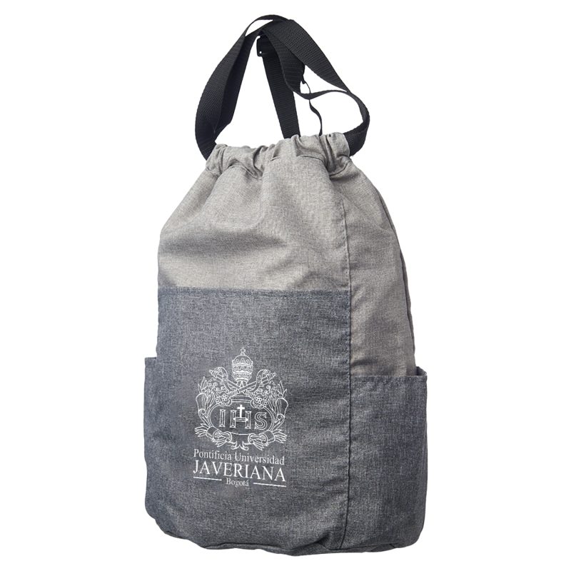 Custom Two Side Pockets Drawstring Backpacks (9.45" x 16.5") - 4