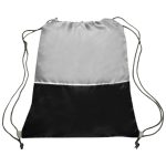 Custom Two Tone Drawstring Backpacks - 3