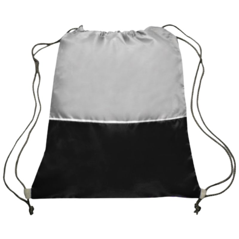 Custom Two Tone Drawstring Backpacks - 3