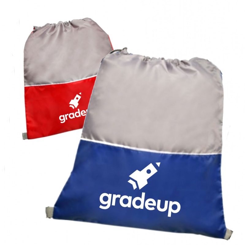 Custom Two Tone Drawstring Backpacks - 4