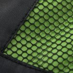 Custom Two-Tone Front Zipper Drawstring Bag with Side Mesh Pocket and Earphone Slot (14" x 18") - 1