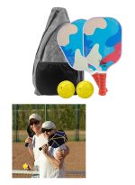 Custom USAPA Approved Fiberglass Pickleball Paddle Set with Backpack