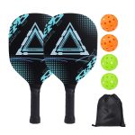 Custom UV-Printed Pickleball Racket Set w/ Drawstring Bag - 1