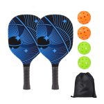 Custom UV-Printed Pickleball Racket Set w/ Drawstring Bag - 2