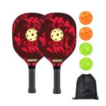 Custom UV-Printed Pickleball Racket Set w/ Drawstring Bag - 3
