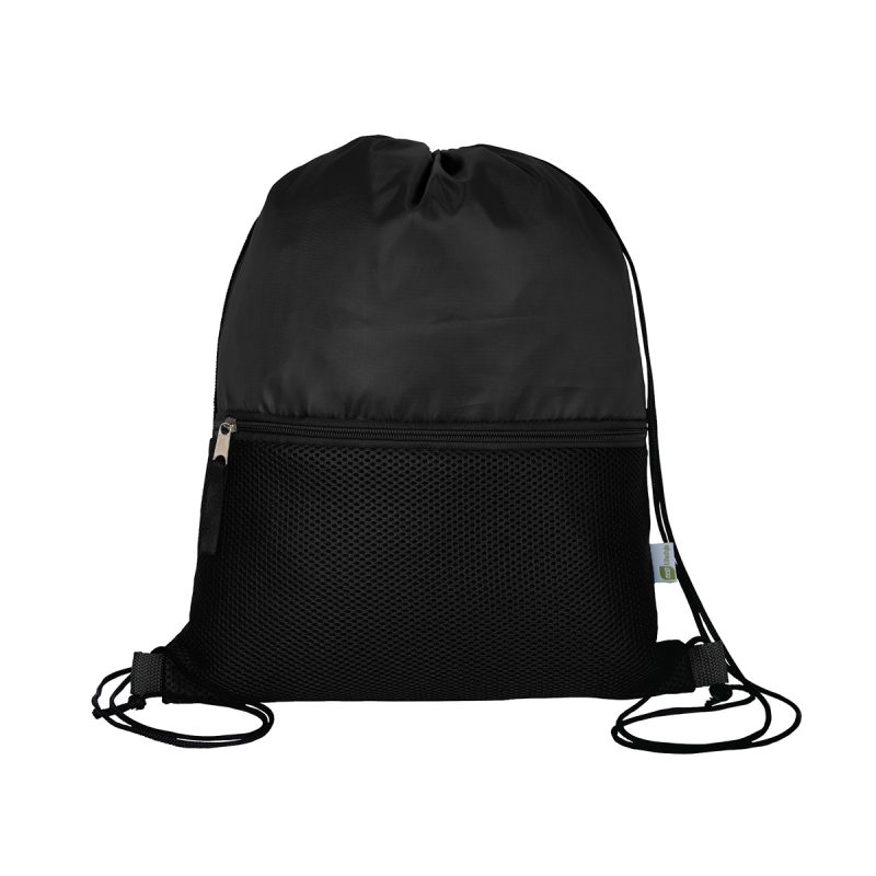 Custom Valencia Recycled (RPET) Soft Mesh Drawstring Bag - 1