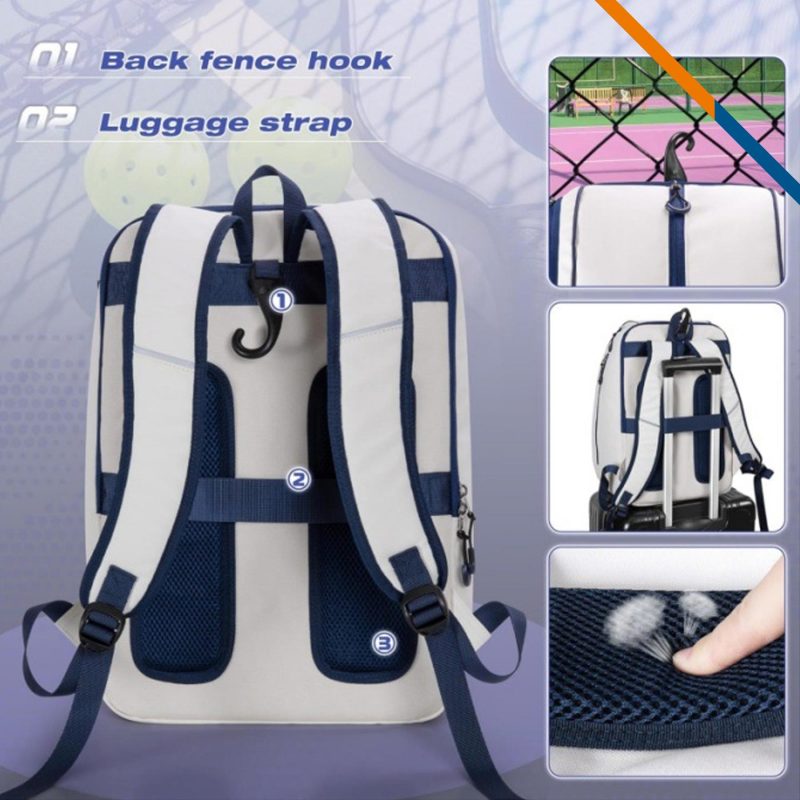 Custom Vekan Nylon Pickleball Backpack - 3