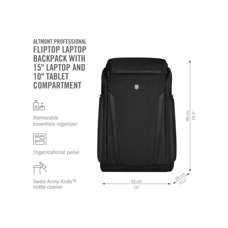 Custom Victorinox® - Swiss Army Altmont Professional Fliptop Backpack - 2