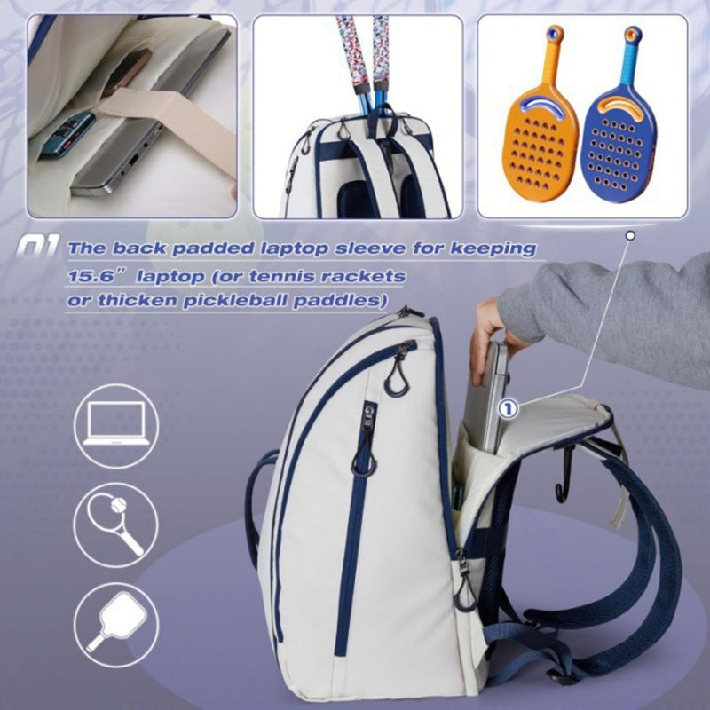 Custom Waterproof Multi-Function Sports Pickleball Backpack - 6