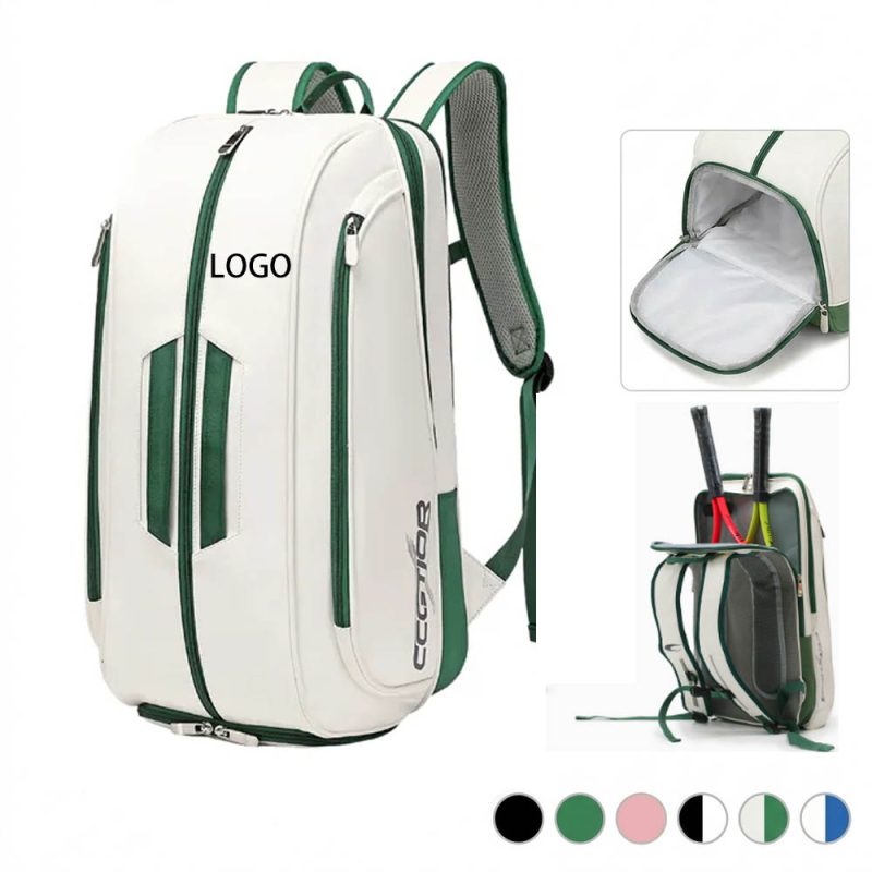 Custom Waterproof Pickleball Backpack with Shoe Compartment